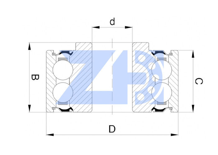 Excavator Bearing 205NTT-625 Ball bearing ukuran 52x27.6x15.9 excavator bearing