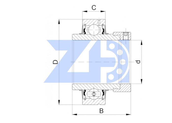 Bantalan Bola Insert CHC 205-16 Bantalan Bola Bantal CHC 20516 Bantalan Bola Insert