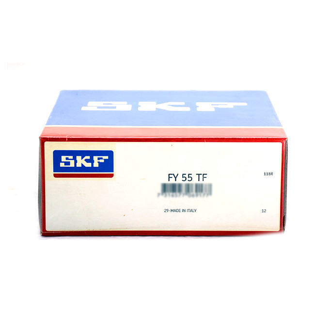 FY55TF Square Flange Ball Bearing Perumahan Besi Cor Sesuai Standar ISO Ukuran 55*162*64.4mm