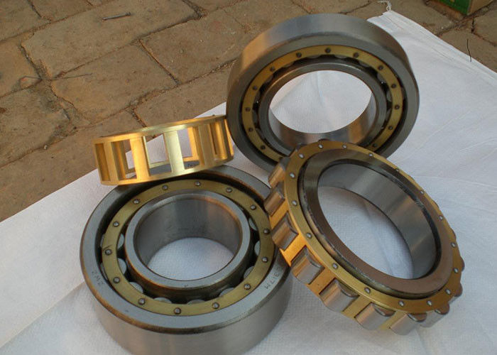 Kecepatan Stabil Rolling Mill Cylindrical Roller Bearing NU1018M Di Tingkat Getaran Sangkar Kuningan Pada V4 / V3 90 * 140 * 24MM