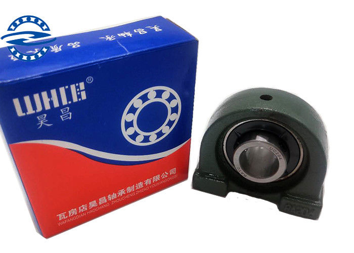 UCPA204 Bantal Ball Bearing Dengan Grub Sekrup Bantal Cast Iron Blok 59-63 HRC Kekerasan