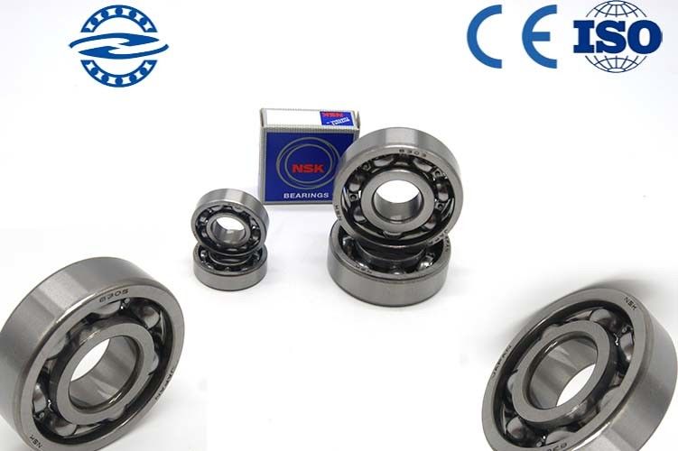 Getaran Rendah Chrome Steel Open Deep Groove Ball Bearing 6303 Untuk Kendaraan 17 * 47 * 14MM