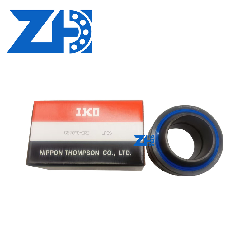 GE70F0-2RS Spherical Joint Bearing Kapasitas Beban Tinggi Self-Lubrication Untuk Kecepatan Rendah Angular Self-Aligning