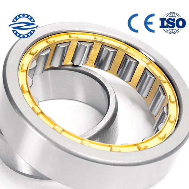 Brass Cage Cylindrical Roller Bearing NU204 / NJ204 Presisi P5 P4 ukuran 20 * 47 * 14mm