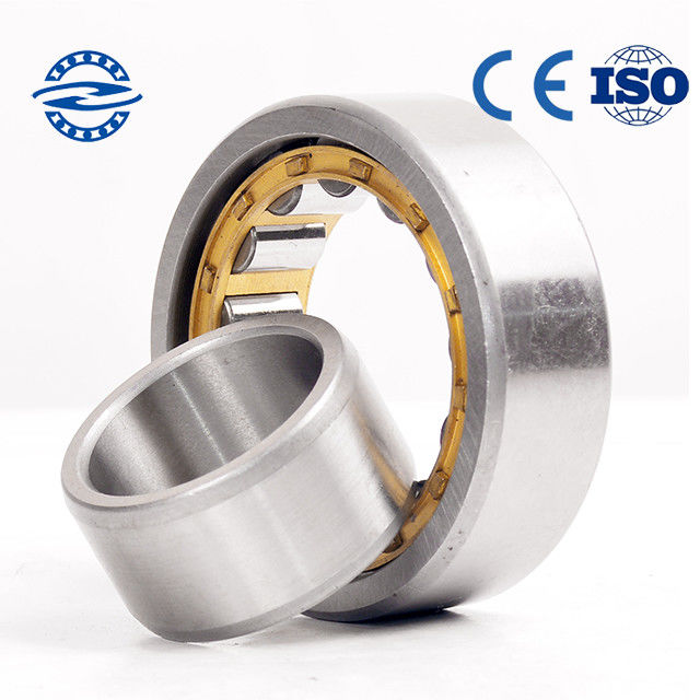Brass Cage Cylindrical Roller Bearing NU204 / NJ204 Presisi P5 P4 ukuran 20 * 47 * 14mm