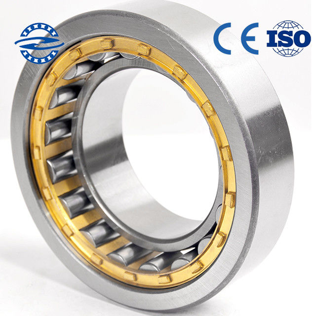 Brass Cage Cylindrical Roller Bearing NU204 / NJ204 Presisi P5 P4 ukuran 20 * 47 * 14mm
