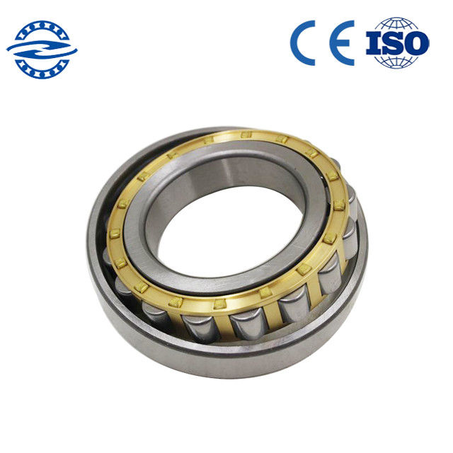 Brass Cage Cylindrical Roller Bearing NU204 / NJ204 Presisi P5 P4 ukuran 20 * 47 * 14mm