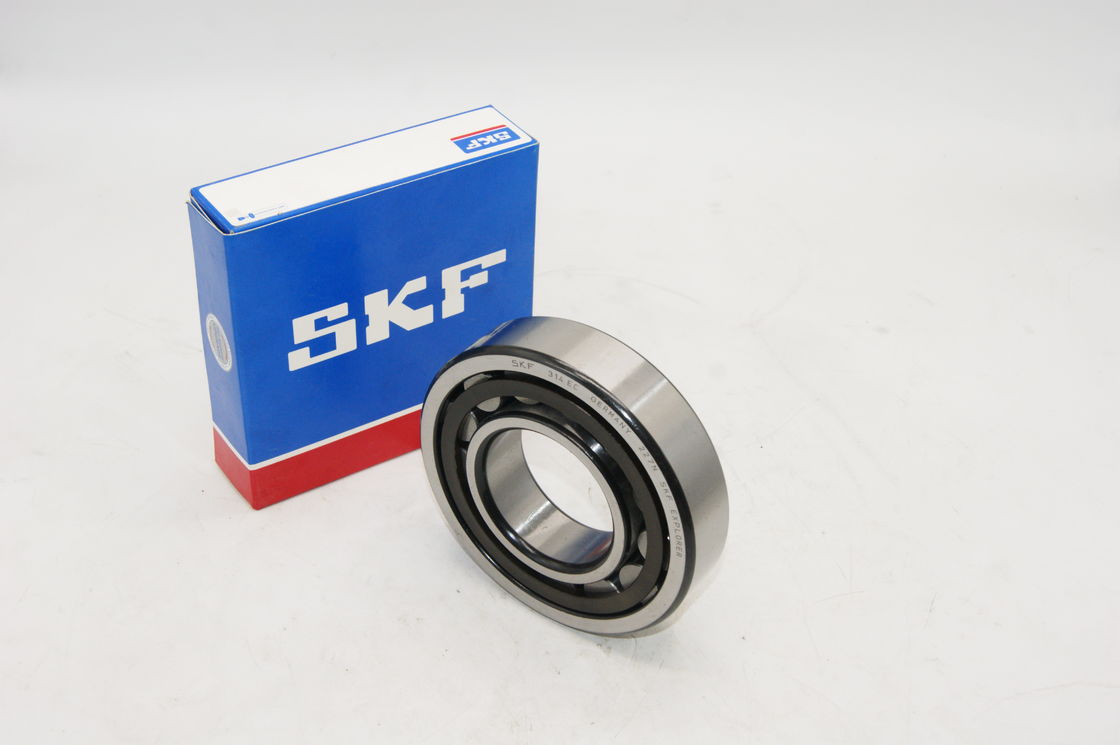 P6 Cylindrical Roller Bearing NU / NJ 206 GCR 15 Dengan Kandang Kuningan Baja Baris Ganda