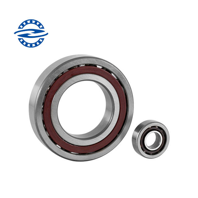Ukuran Mini 10 * 30 * 9mm Bola Kontak Sudut Bantalan 7200 Baja Dan Kandang Kuningan