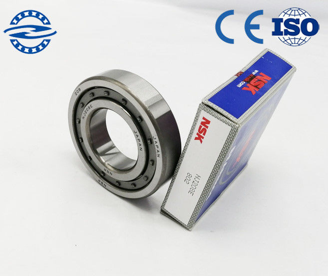 NJ208E Cylindrical Roller Bearing Untuk Mesin Konstruksi ukuran 40 * 80 * 18mm