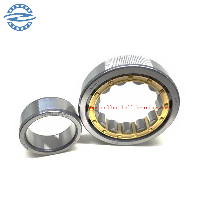 Nu312em Cylindrical Roller Bearing Ukuran 60 * 130 * 31mm Untuk Motor Traksi